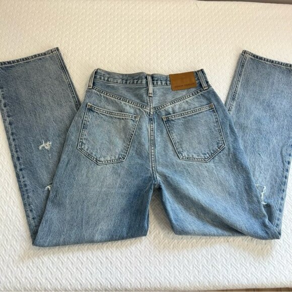 Aritzia Jodi High Rise Loose Jeans 29l waist 24 light blue loose wide leg denim - Picture 7 of 16